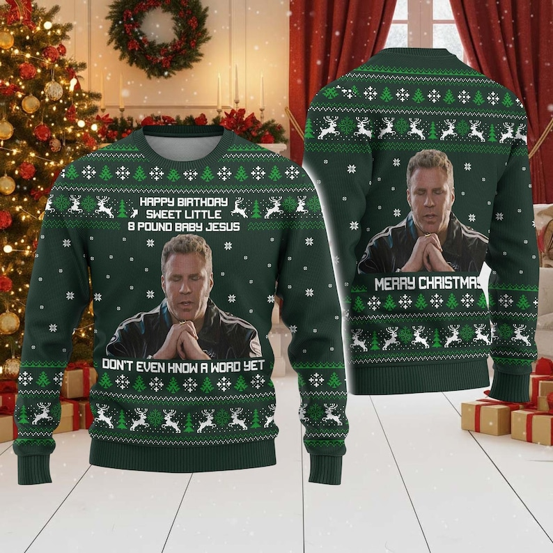 Talladega Nights Ricky Bobby Ugly Sweater Nights The Ballad Of Ricky Bobby