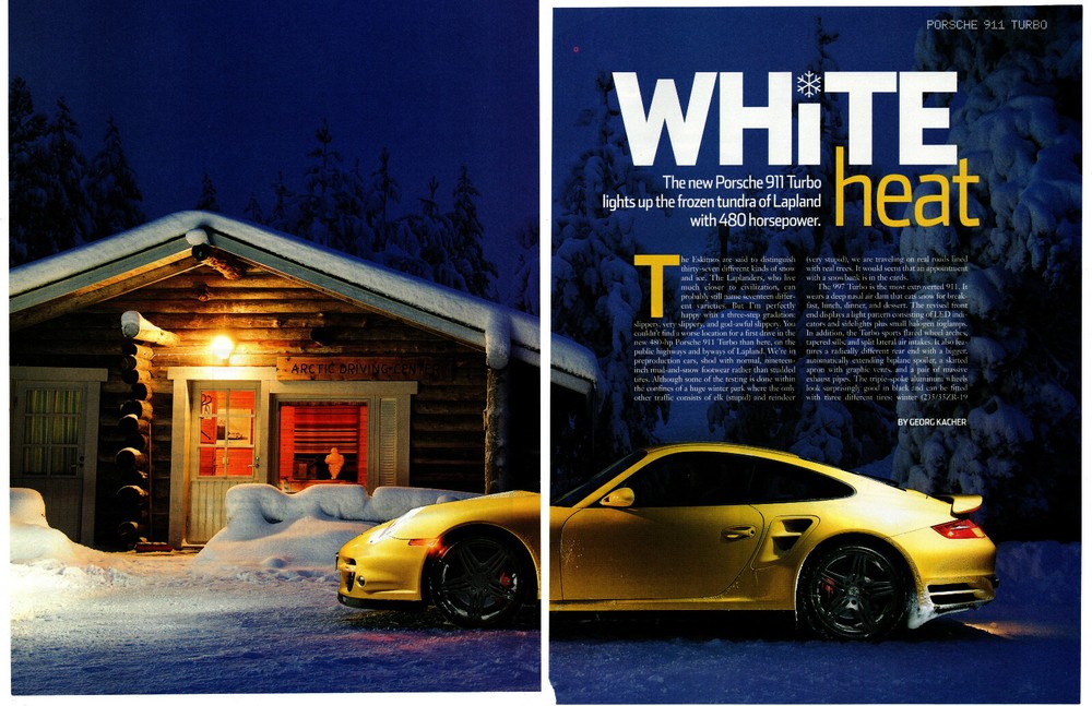 2006 Porsche 911 Turbo 480HP Original 4-Page Article Ad