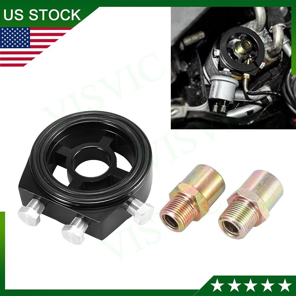 M20 X 1.5 Aluminum Oil Filter Sandwich Adapter Plate Kit