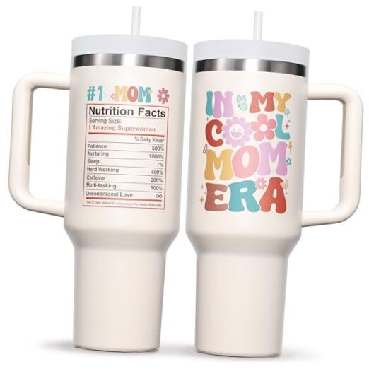 Christmas Gifts for Mom from Daughter, Son - 40 OZ Tumbler A1. In My Mom Era
