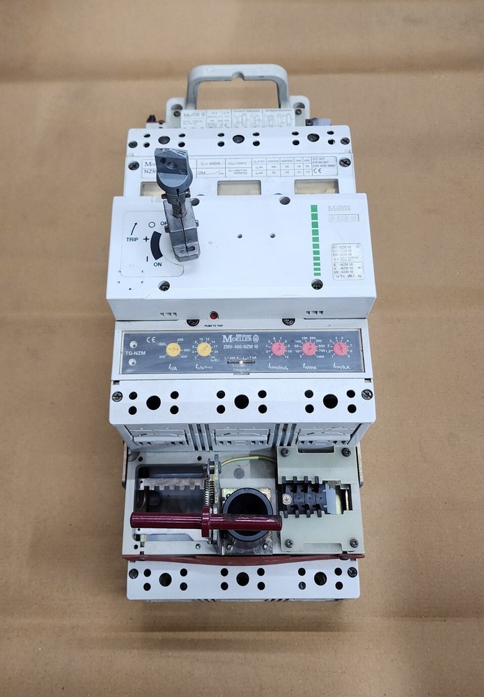 MOELLER D-NZM 10 3-POLE CIRCUIT BREAKER 400A TRIP UNIT ZMV-400-NZM 10