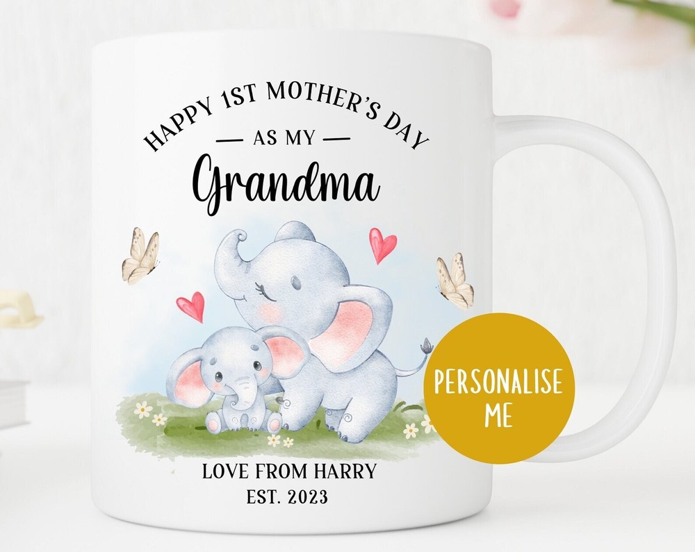 Custom First Mother's Day Mug for New Moms Personalised Baby Gift Idea