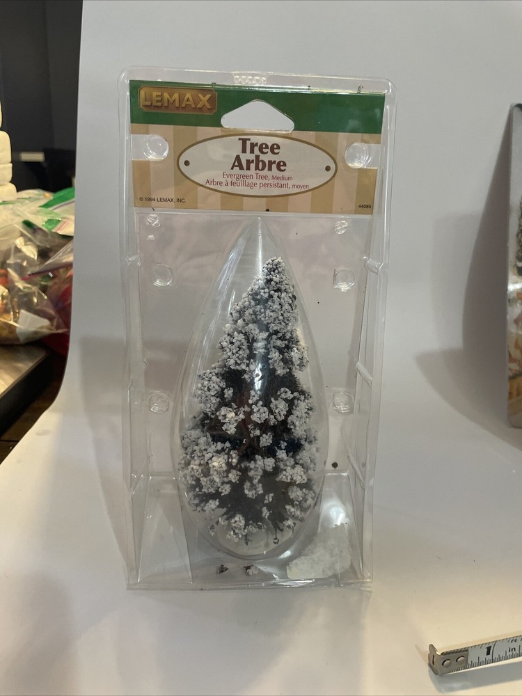 Lemax 6-Inch Evergreen Tree with Snow 1994 Village Collection Christmas Decor