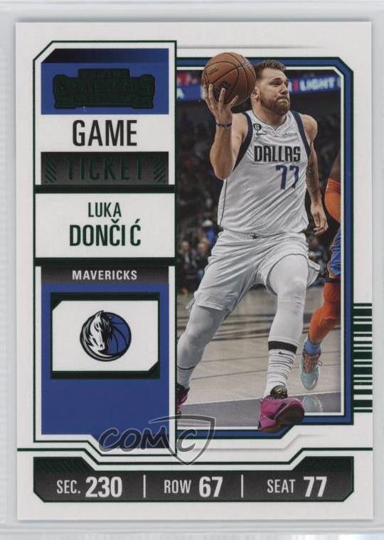 2023-24 Panini Contenders Green Game Ticket Luka Doncic #61