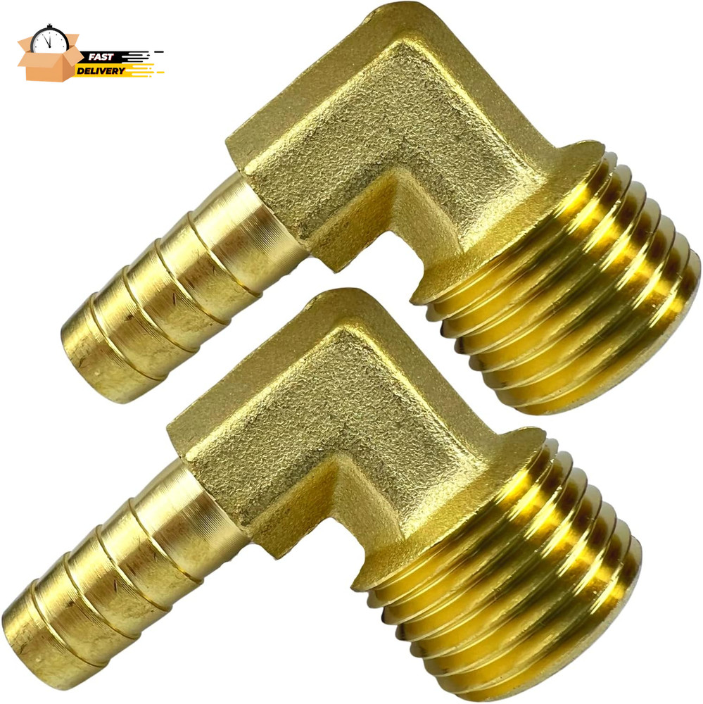 2Pcs 90 Degree Elbow 3/8
