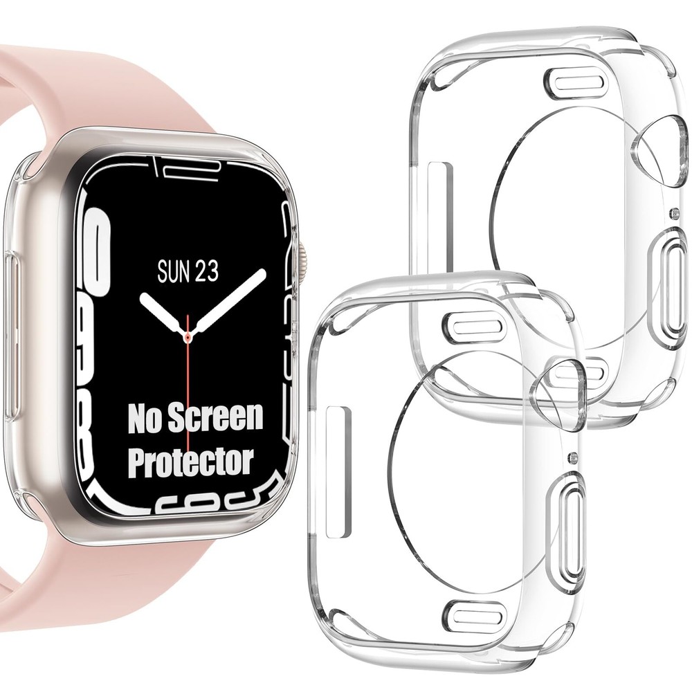 [2 Pack] Goton Bumper Case for Apple Watch Series SE2 SE 6 5 4 40mm, Ultra Thin