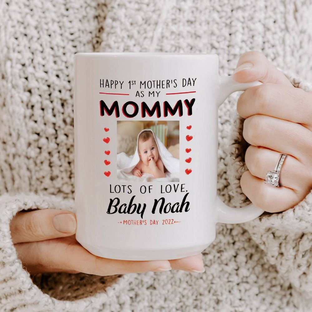 Happy First Mother's Day Mug Personalized Custom Mug Mothers Day Gift Expecting