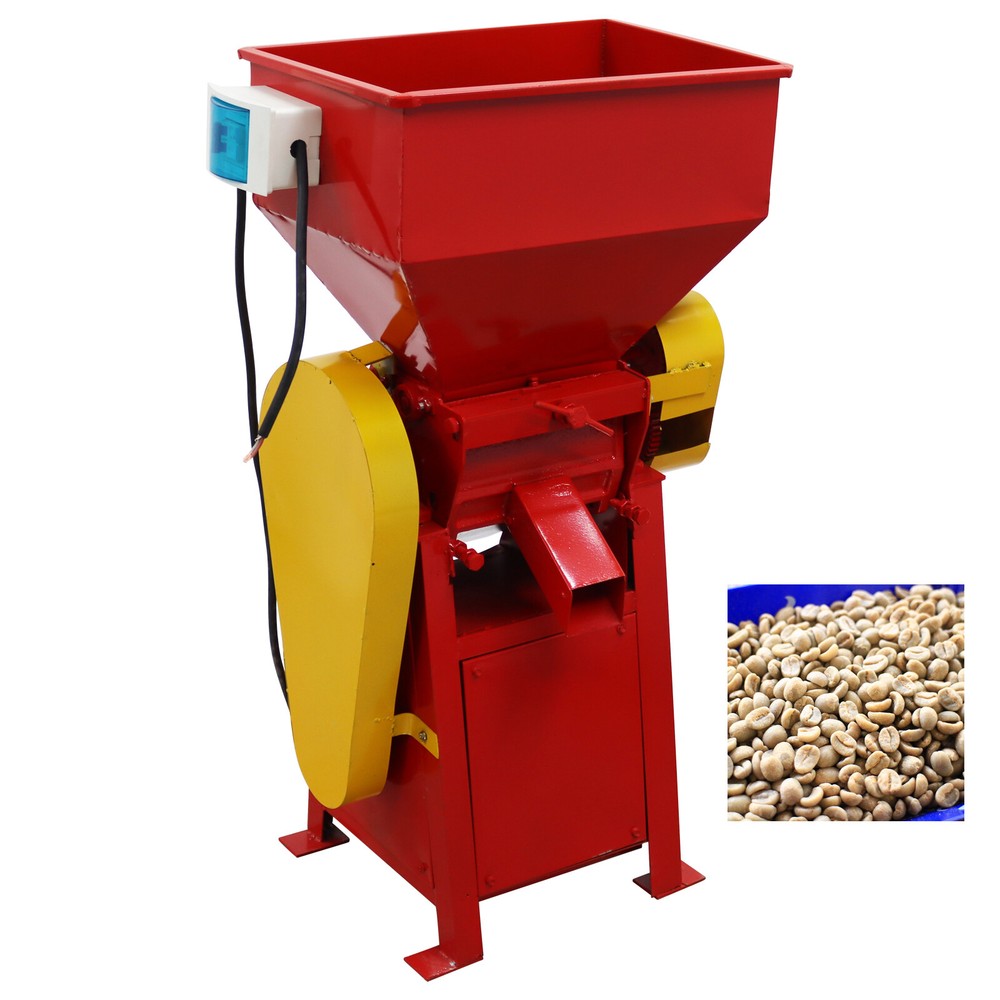 220V Fresh Coffee Beans Peeling Machine with Water Pipe Port Output 300-600KG