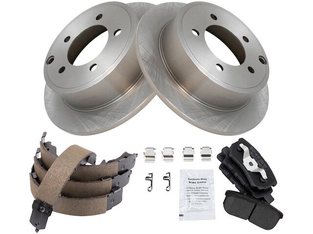 Jeep Patriot 2007-2017 Rear Brake Pad Rotor & Parking Brake Kit 16MGCR