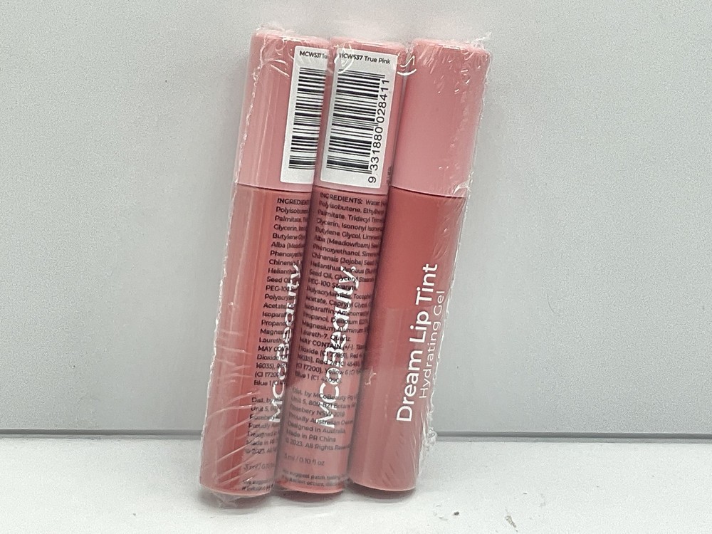 3 PACK - Mcobeauty Dream Lip Tint Hydrating Gel True Pink 0.10oz - True Pink