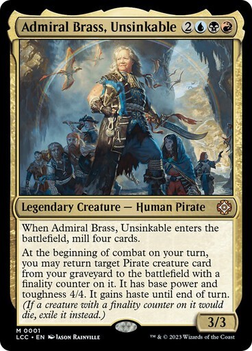 Admiral Brass, Unsinkable [Lost Caverns of Ixalan Commander] MTG