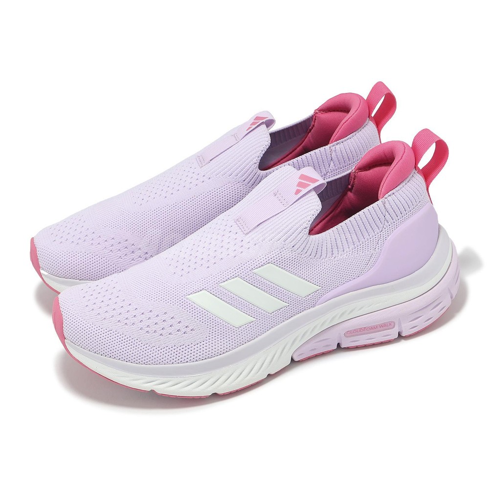 adidas Cloudfoam Walk Lounger Ice Lavender Cloud White Women Casual Shoes ID4060
