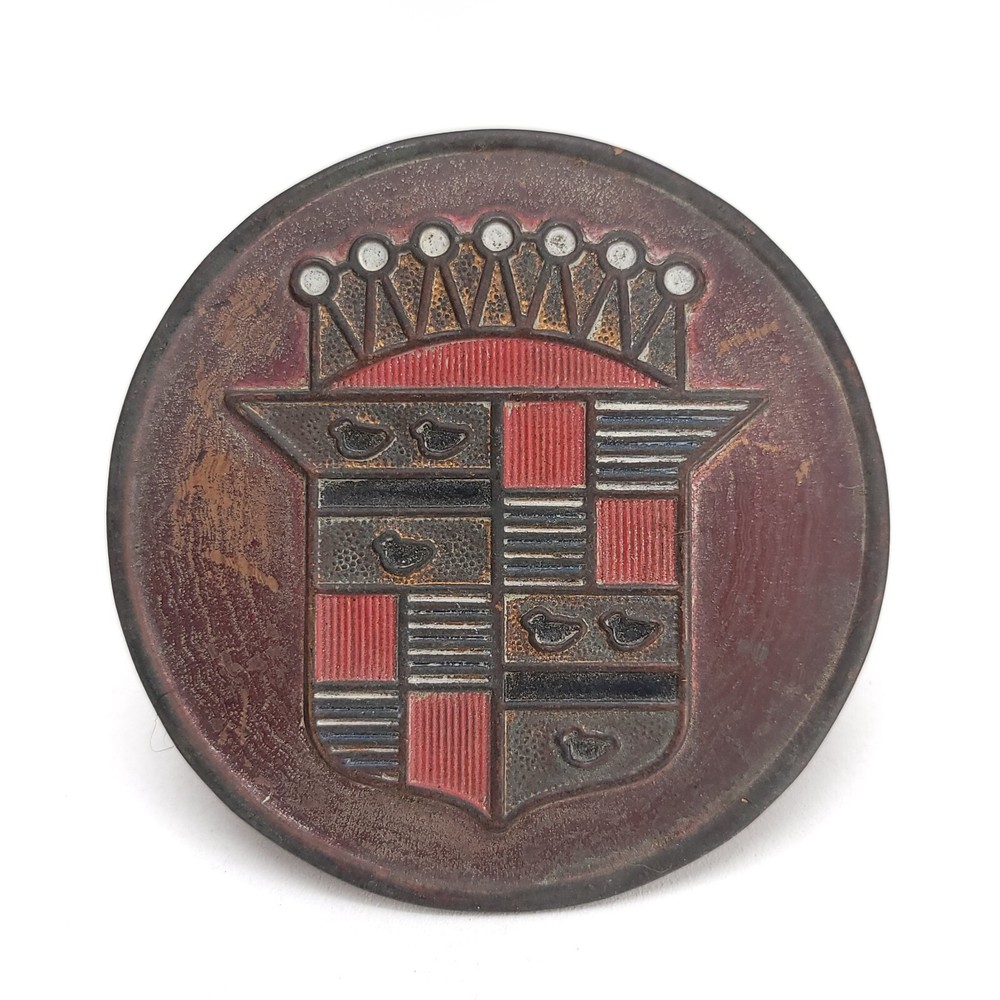 1950's Cadillac Emblem DeVille Fleetwood Eldorado Wheel Center Medallion Insert