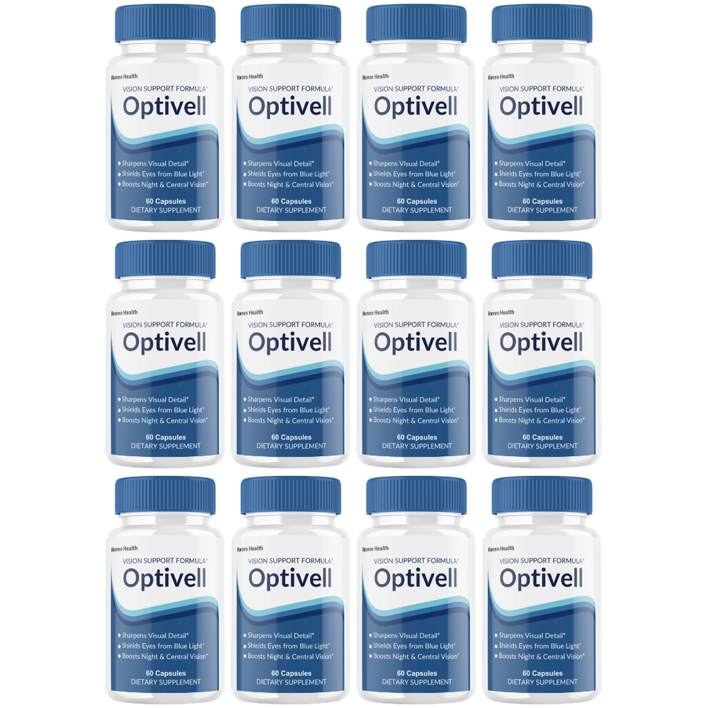 Optivell Vision Support Formula, Opti Vell Eye Health (12 Bottle)