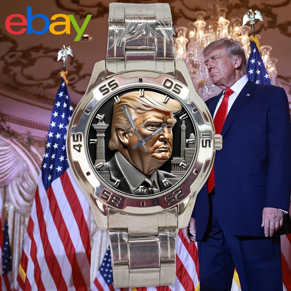 Limited Item!2024 Trump For President Campaign Trump Face Wrist Watch Collection