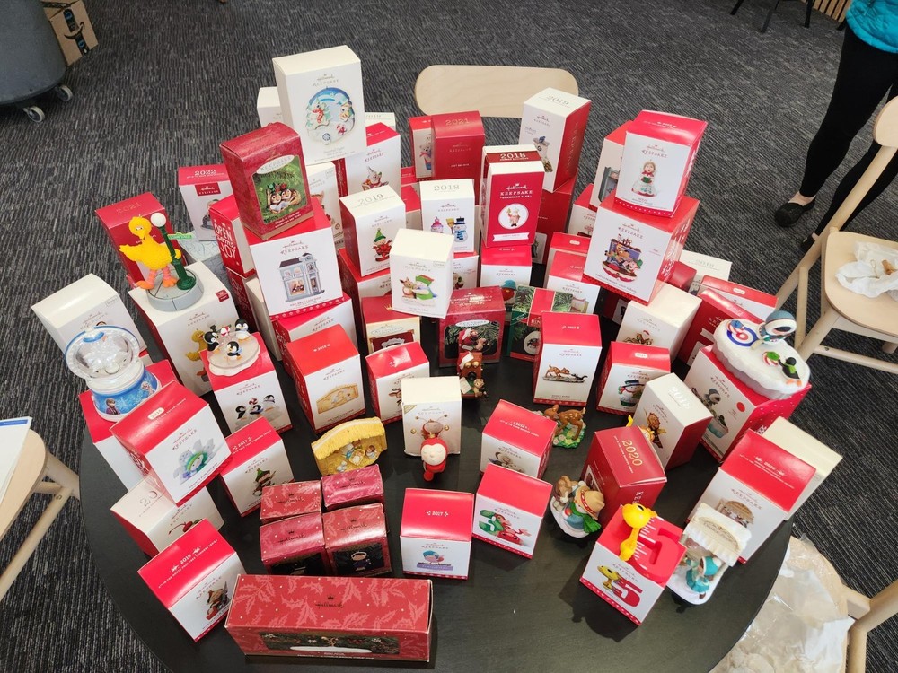 Hallmark Keepsake Ornaments. Sold as a lot of approx. 70.