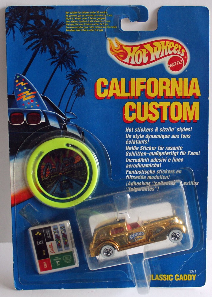 Hot wheels 35 CLASSIC CADDY GOLD CHROME 1990 issue  California Customs