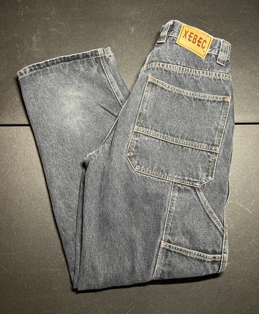 XEBEC Jeans Mens 32 Baggy Carpenter Pants Punk Wide Leg Skater Grunge Y2K *read