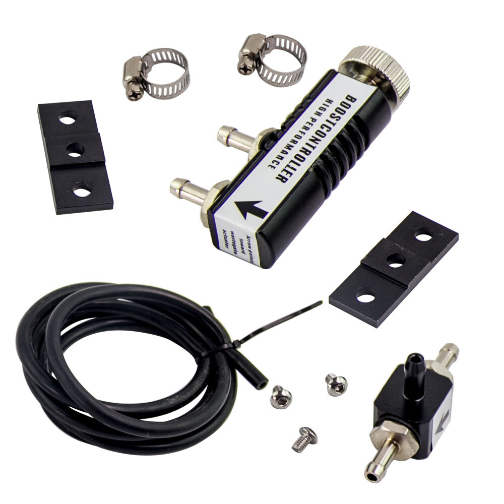 Universal Adjustable Manual Turbo Boost Controller Kit T-fitting And Coupler