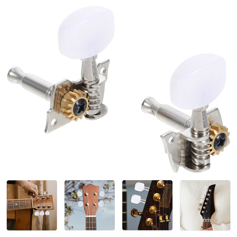 5 Pcs Banjo Pegs Electric Guitar Tuner Machine Head Set Kit