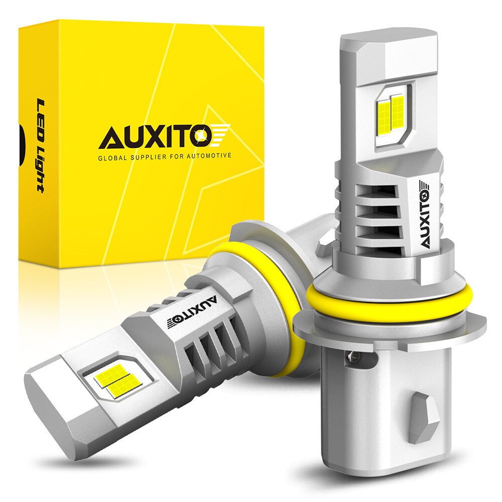 AUXITO 9007 HB5 LED Headlight Bulbs High Low Beam 6500K White Fanless Bright 2X
