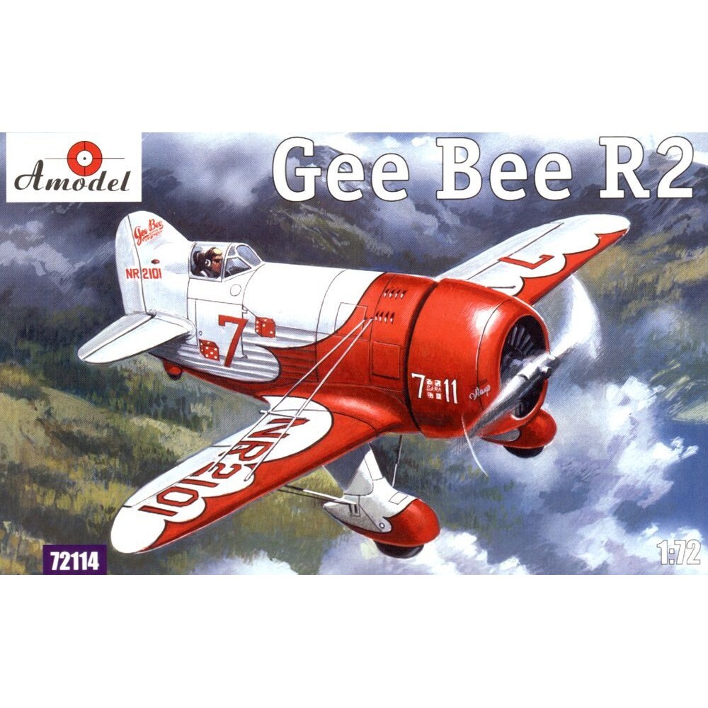 1:72 Amodel Gee Bee Super Sportster R2 Plastic Aircraft Model Kit