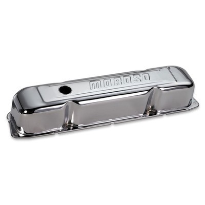 MOROSO Chrome B/E Valve Covers BBM Tall w/Baffle- 68181
