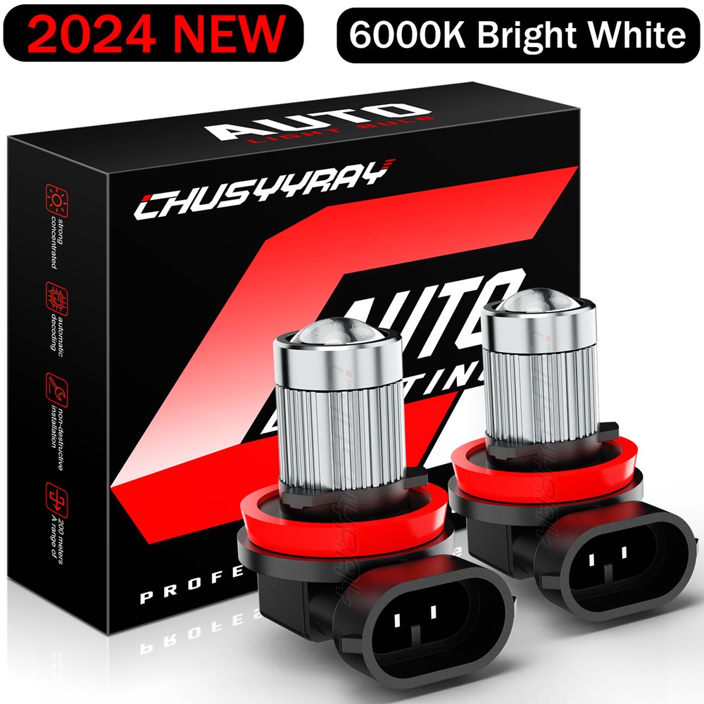 For Honda Accord 2006-2012 2X H11 H8 H9 LED Headlight Kit 6000K White Fog Light