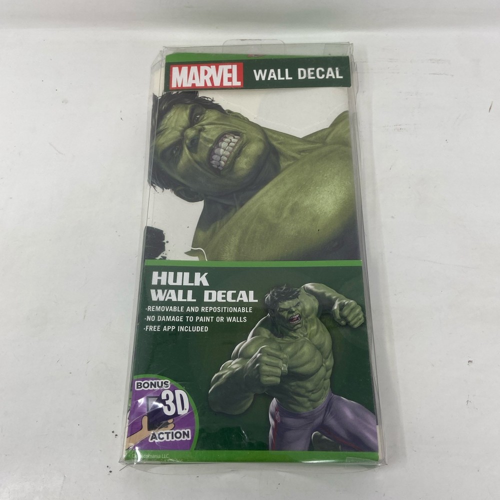 Wall Palz Marvel Incredible Hulk Interactive Wall Decal - 22 x 29 in, Green