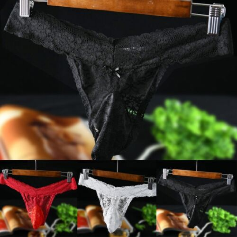 Fashionable New 3 Colors Briefs 1pcs Lace Large Size Underwear Breathable