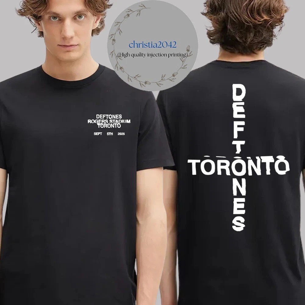 Deftones Rogers Stadium Toronto Sept 5th 2025 Tour Black T Shirt
