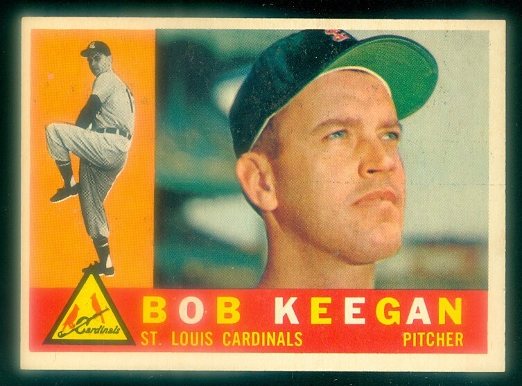 1960 Topps #291 Bob Keegan Baseball Card EXMT Condition
