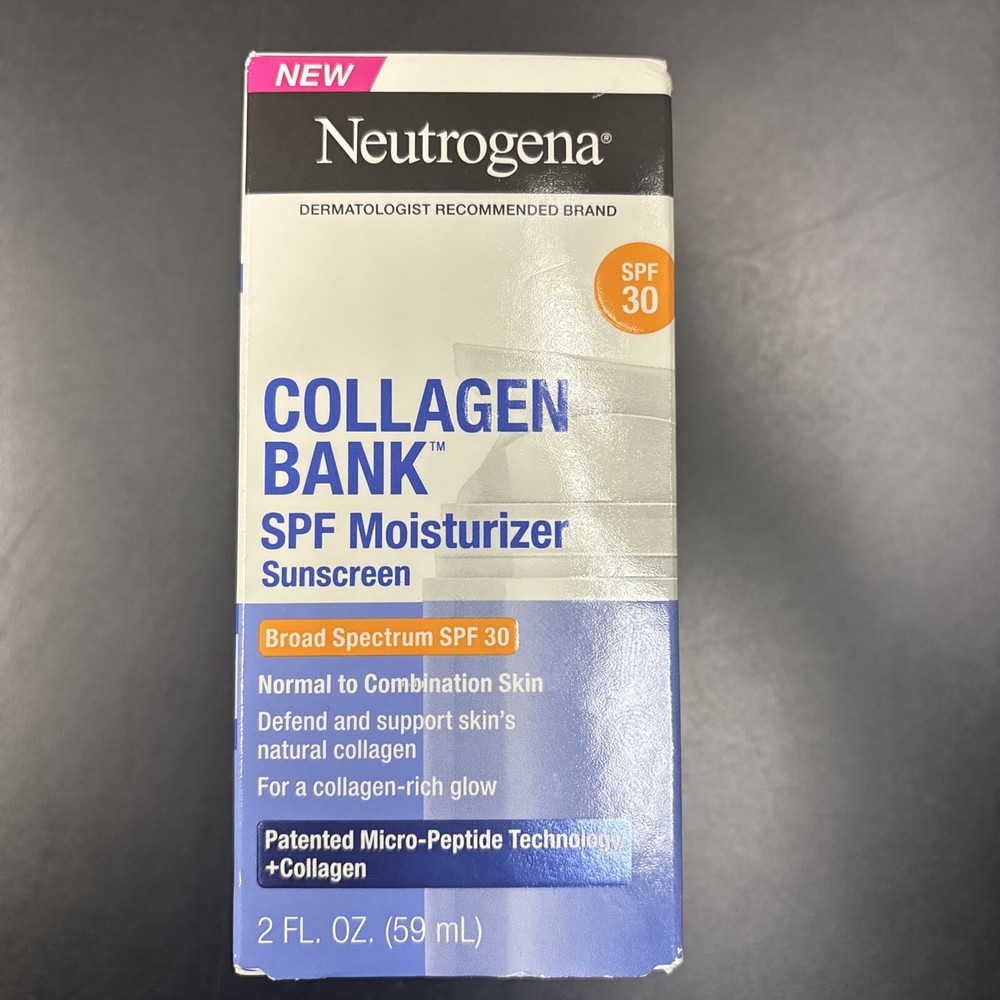 Neutrogena Collagen Bank Moisturizer Sunscreen 2oz SPF 30 Exp04/26