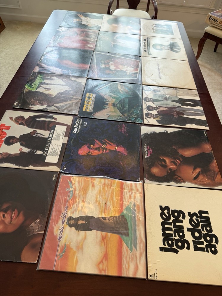 Lot of 19 Vintage Vinyl Albums Various 70s R&B Soul Funk See Desc And Pics
