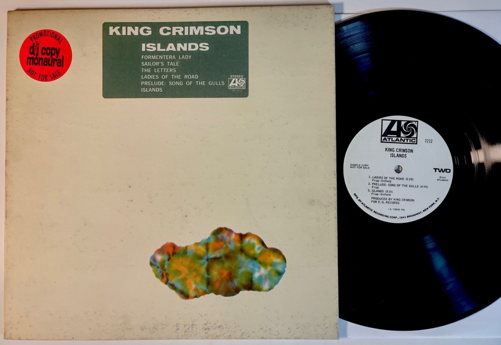 King Crimson Islands LP wlp Rare Mono Matte cover 2 Hype stickers