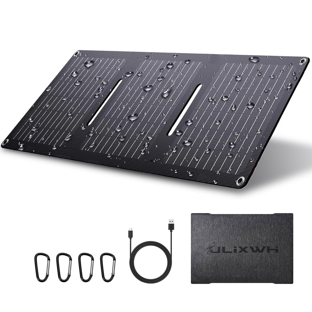 21W Foldable Solar Charger with 5V/3A Output and IP67 Waterproof Rating