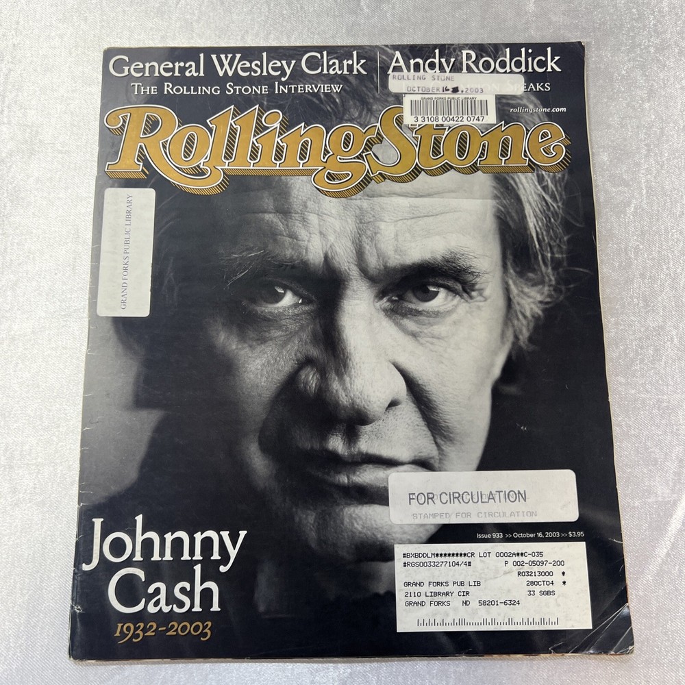 Rolling Stone Magazine Issue 933 October 16, 2003; Johnny Cash