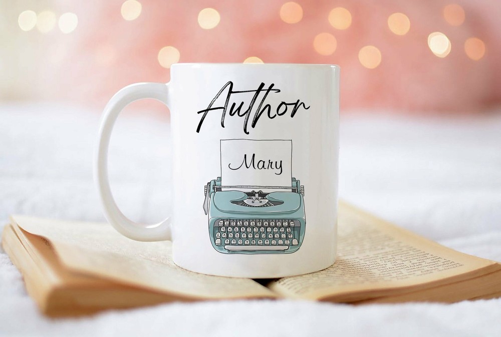 Gift For New Author Custom Name Mug Custom Name Author Mug Writer Mug Custom
