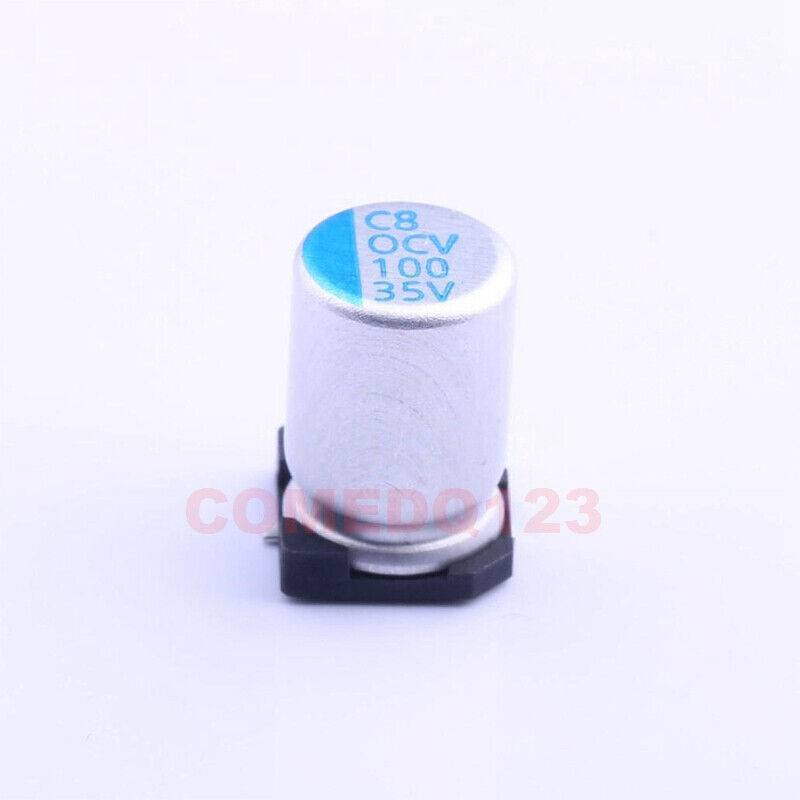 5PCSx 100uF ±20% 35V ,8x12 OCV101M1VTR-0812 Aluminum Polymer Capacitors #F8