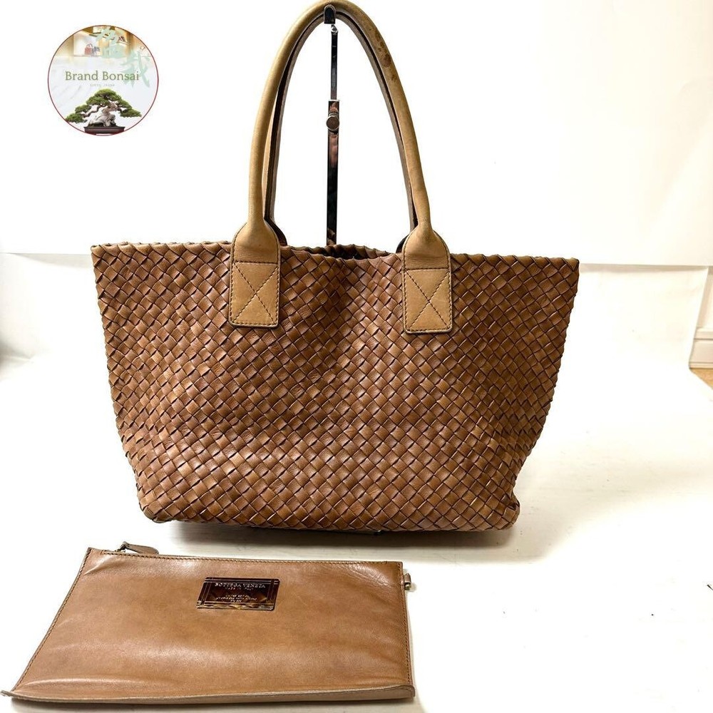 Limited edition Bottega Veneta Intrecciato Cabas MM tote bag in brown