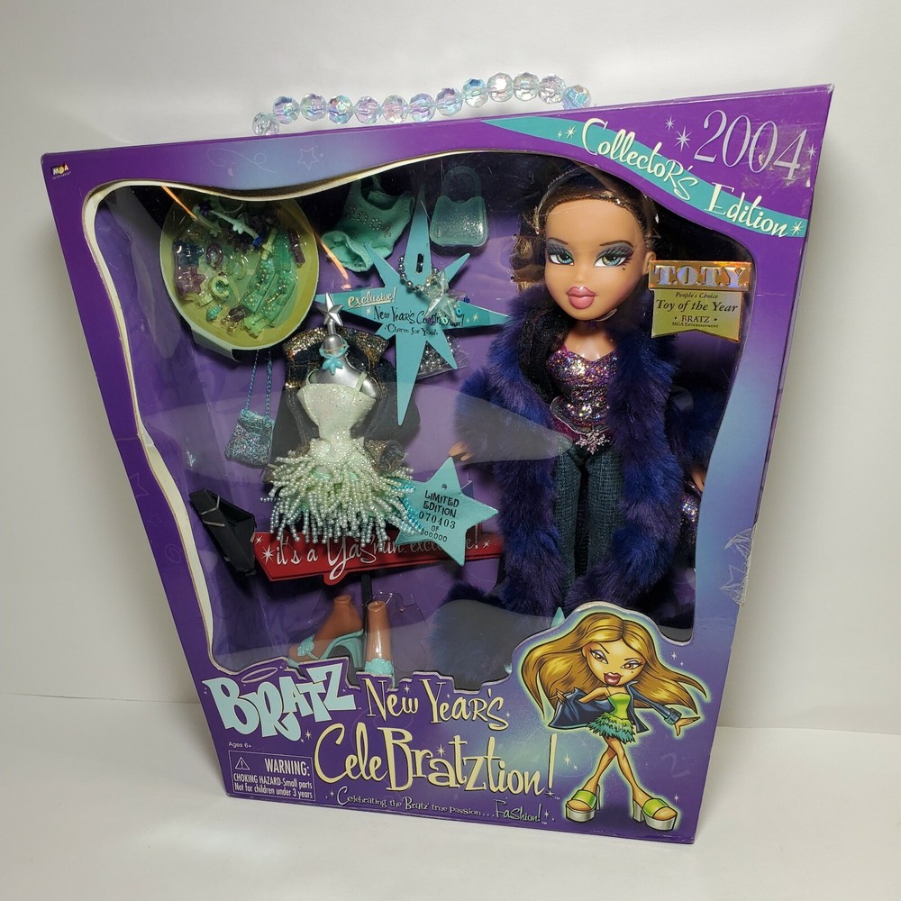 Bratz New Years CELEBRATZTION Yasmin Doll NRFB New Accessories Party Celebration-image