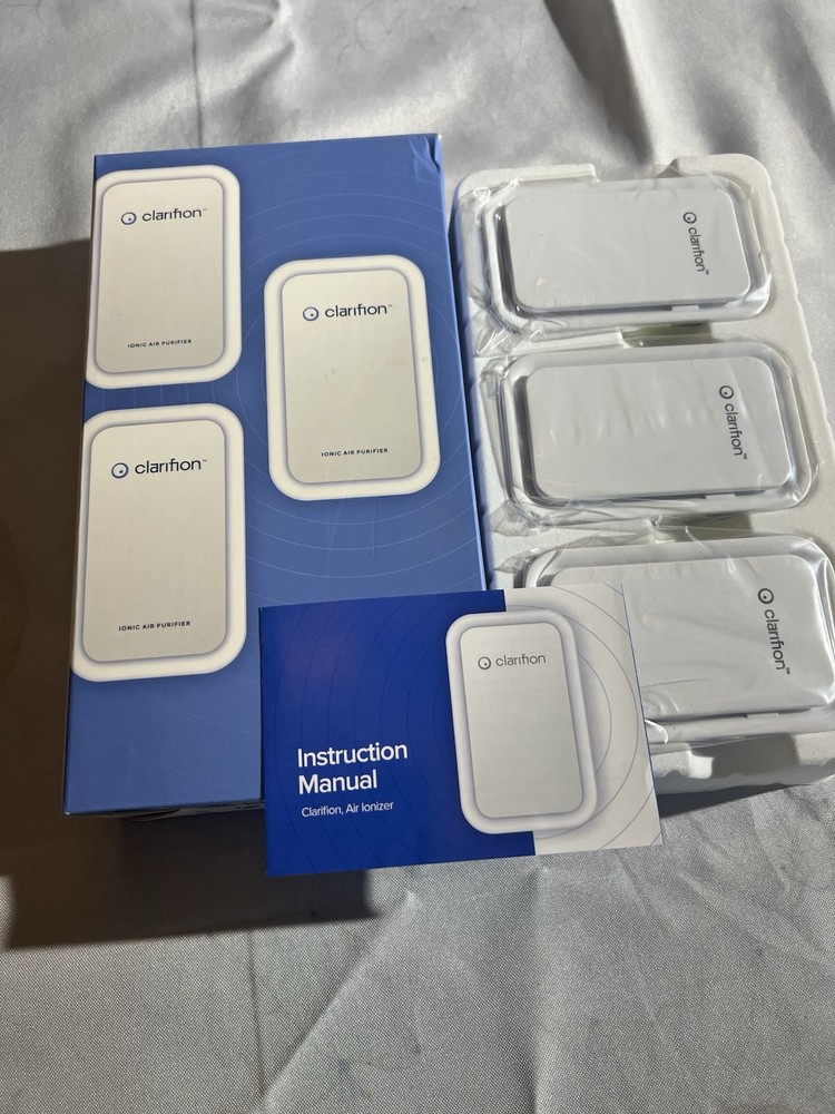 Clarifion GL-139 Negative Ion Filtration Air Ionizers Pack Of 3 new inbox