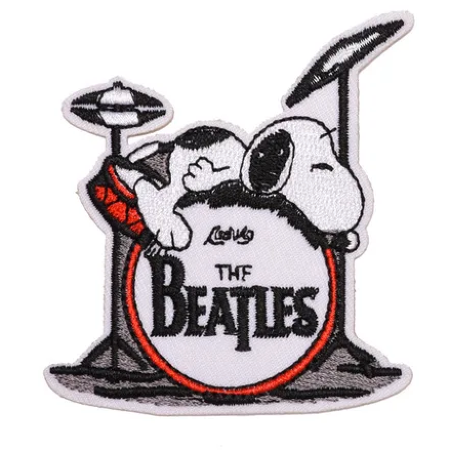 SNOOPY - THE BEATLES - Embroidered Iron On Patch