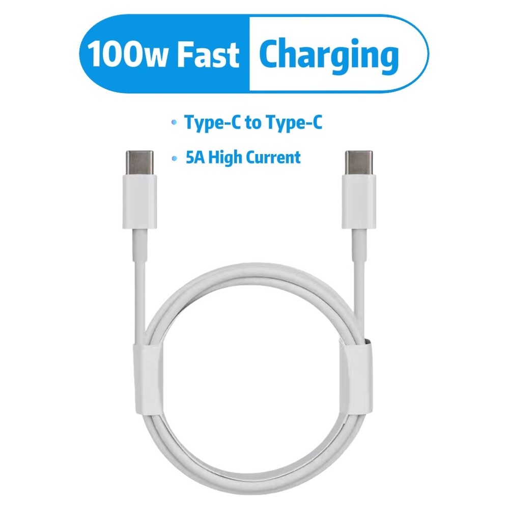 USB Type C Data Cable 5A Fast Charging USB-C to USB-C Charging Cable 100W