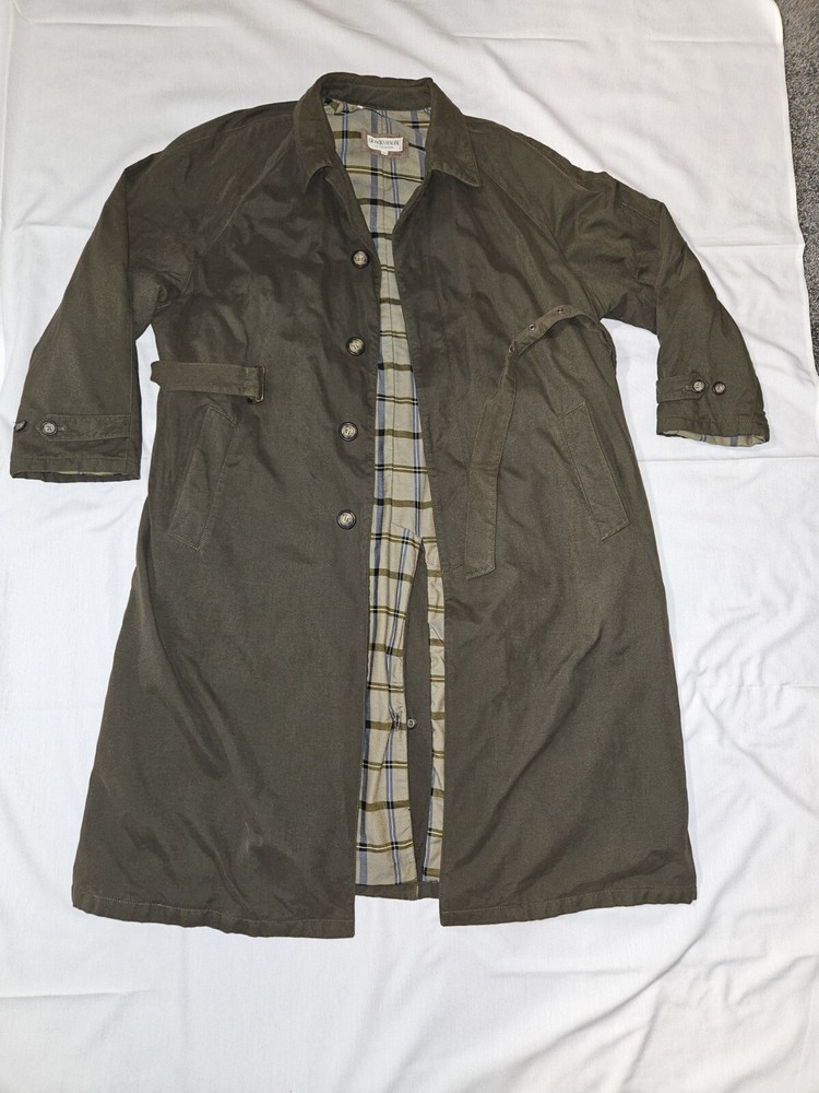 Vintage Giorgio Armani Le Collezioni Size 40 3/4 Length Coat Olive Beautiful