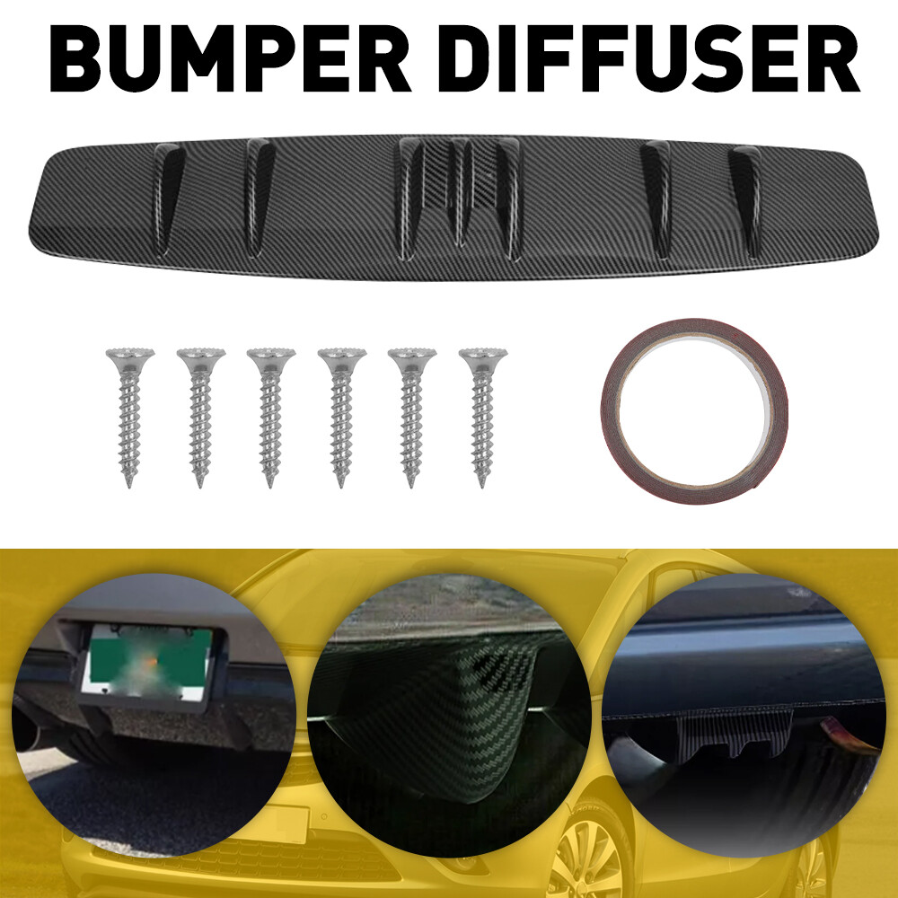 Bumper Diffuser Spoiler Splitter Wing Trim Carbon Fiber Universal 33
