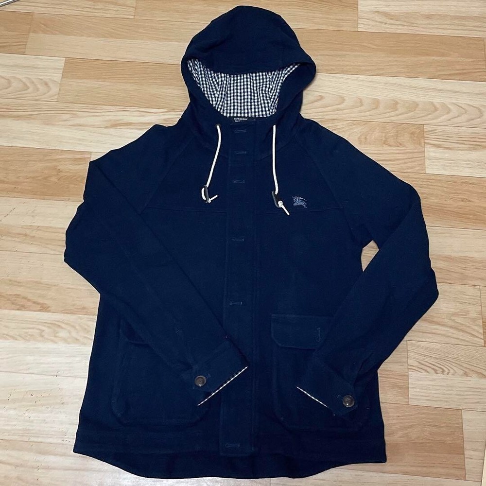 Burberry Black Label Sweat Blouson Hoodie Jacket Full zip Men Size 3/M-L Used