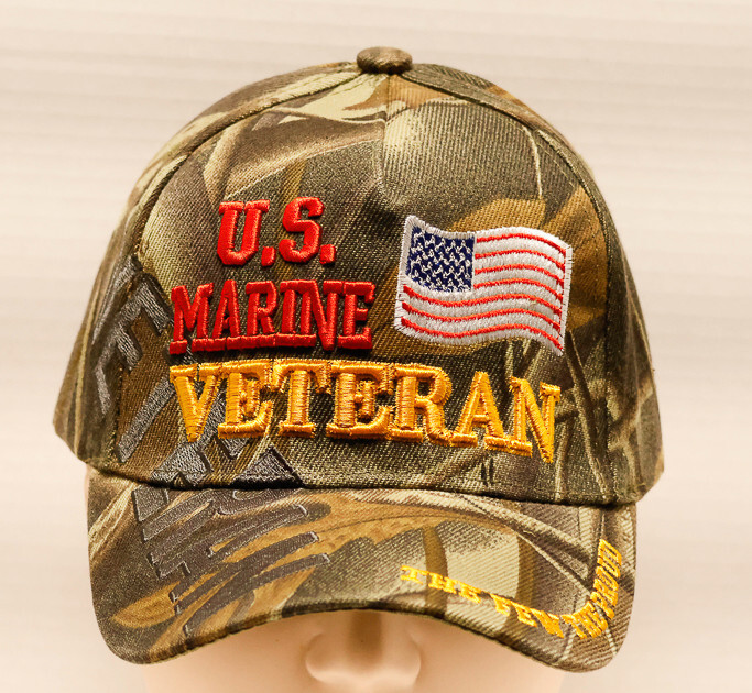 U.S. MARINE VETERAN Cap/Hat, New, Camo, Military,*Free Shipping*