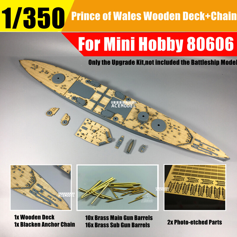 1/350 British Prince of Wales Battleshup Detail-up Set for Mini Hobby 80606