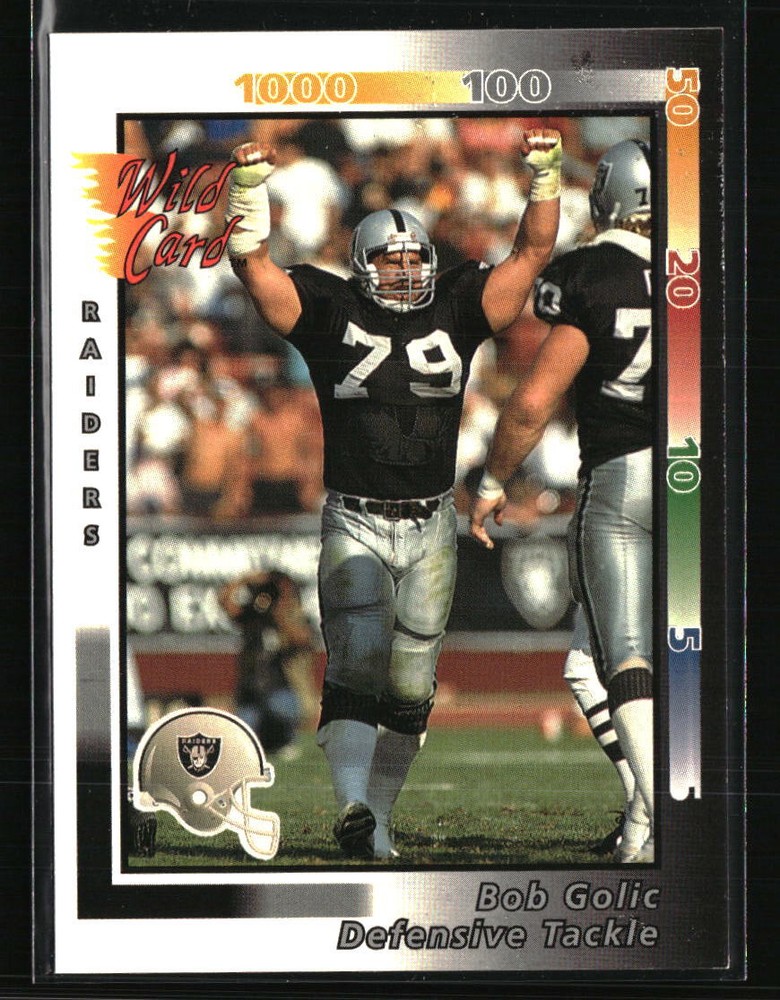 Bob Golic 1992 Wild Card #305 Football Card